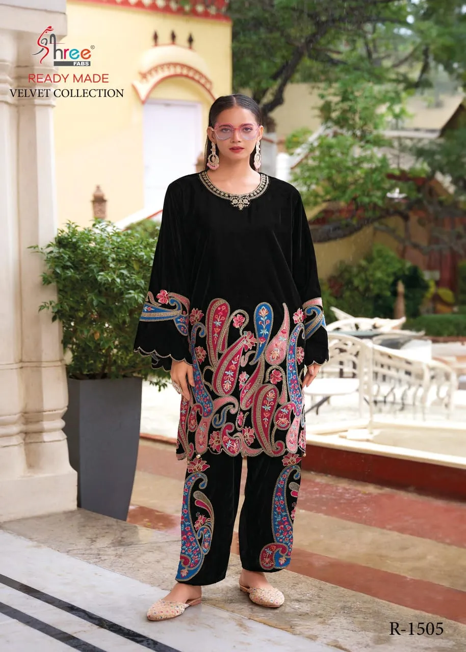 Velvet Code Set Shree Fabs