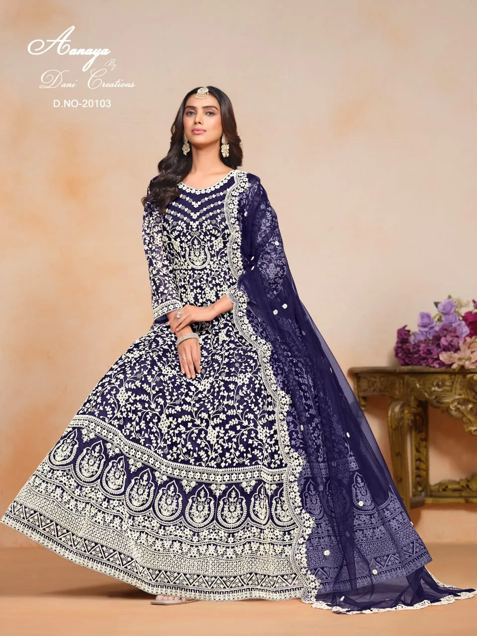Wedding Wear Net Anarkali Suit Aanaya Vol 201