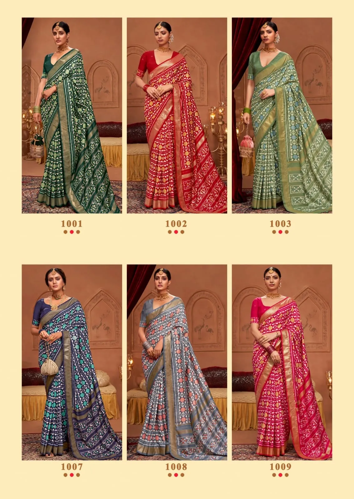 Winter Wear Wholesale Saree Velvet Tusser Silk Palkhi - Image 2