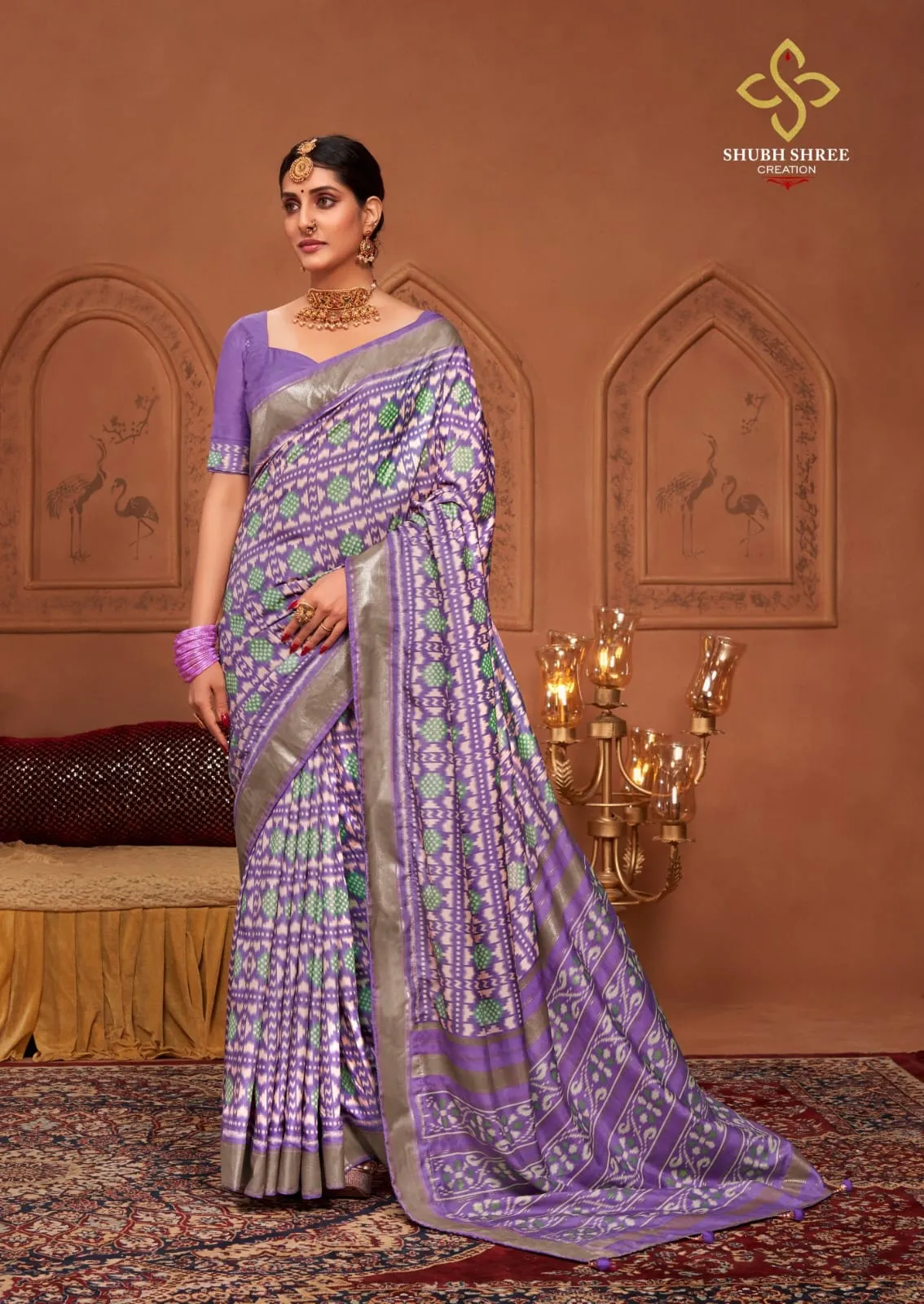 Winter Wear Wholesale Saree Velvet Tusser Silk Palkhi - Image 6