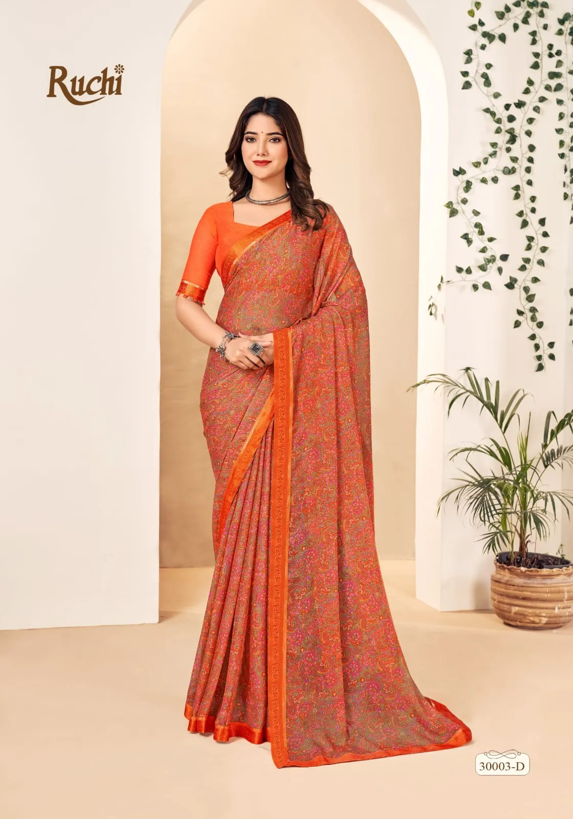 Chiffon Border Saree Ruchi Simayaa Vol 22