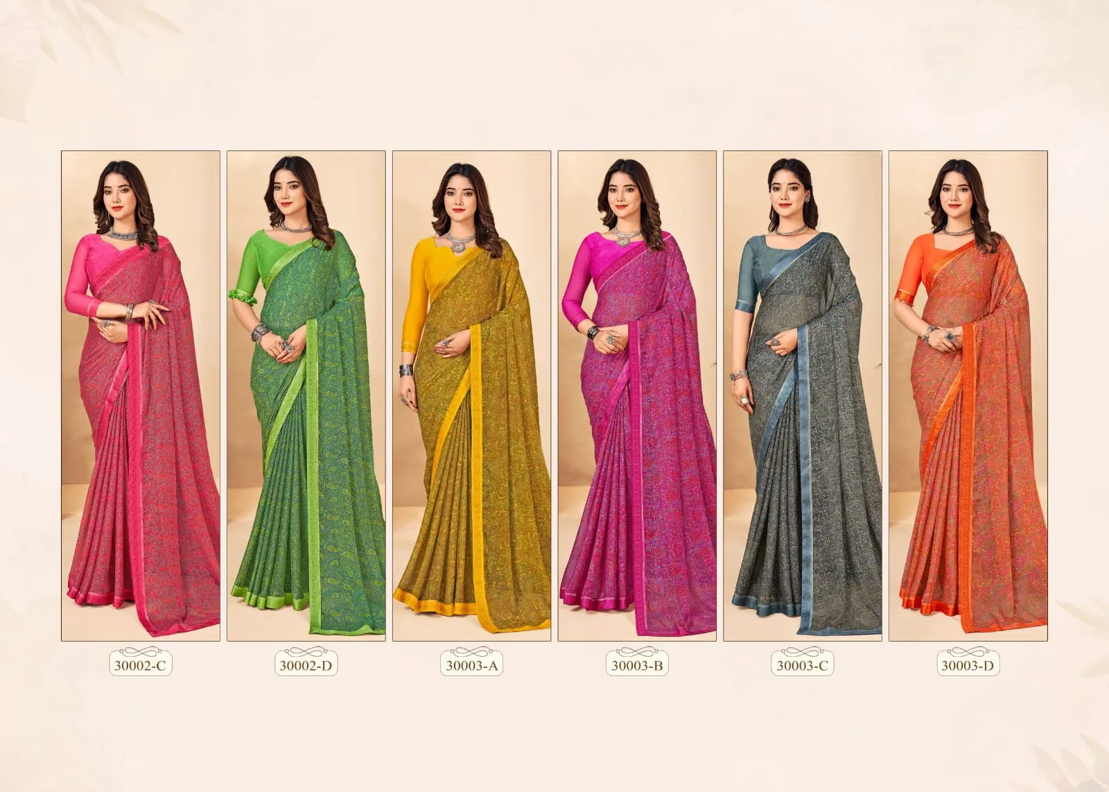 Chiffon Border Saree Ruchi Simayaa Vol 22 - Image 10