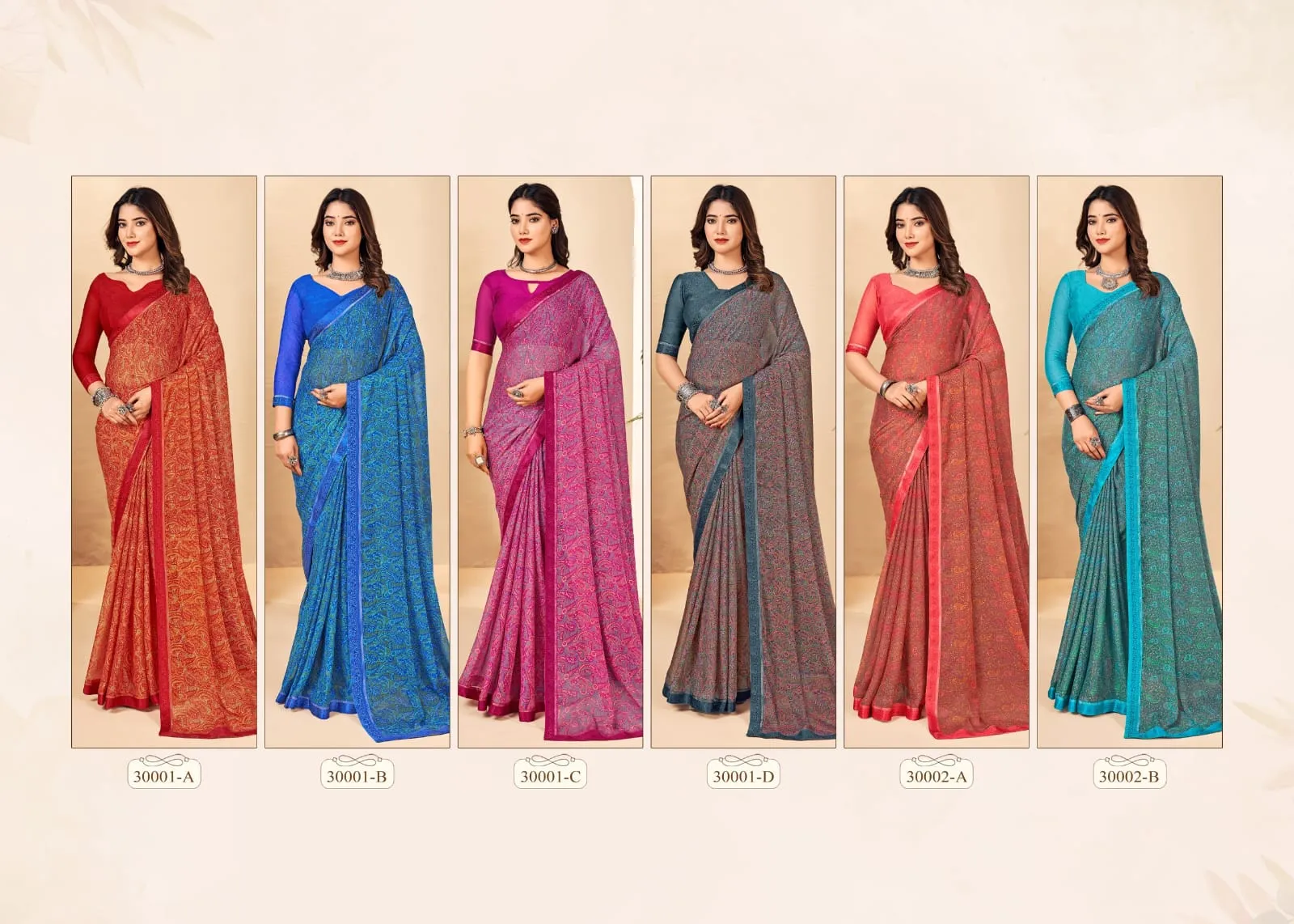 Chiffon Border Saree Ruchi Simayaa Vol 22 - Image 2