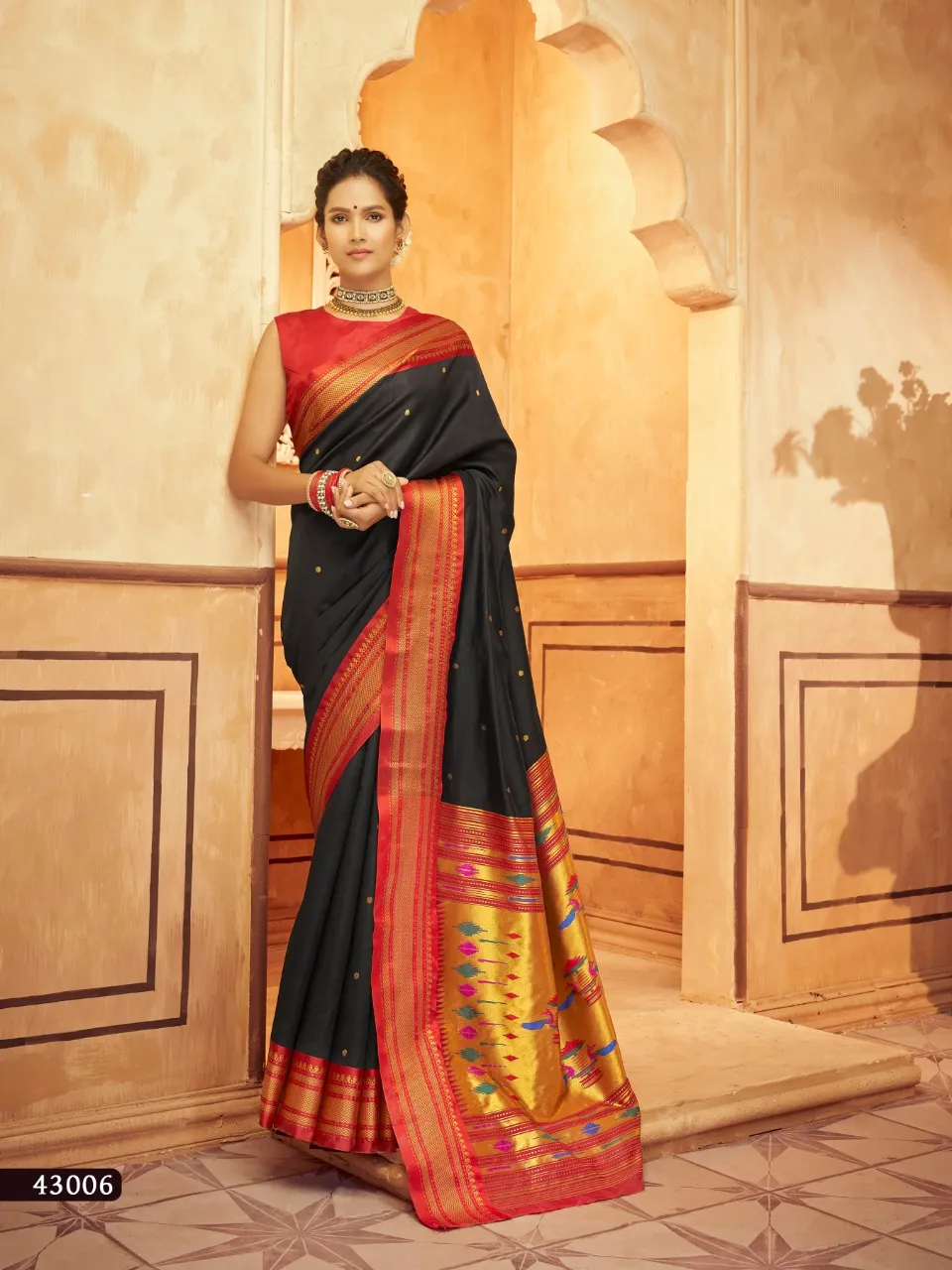 Traditional Paithani Silk Saree Rajpath Aniruddh Paithani - Image 2