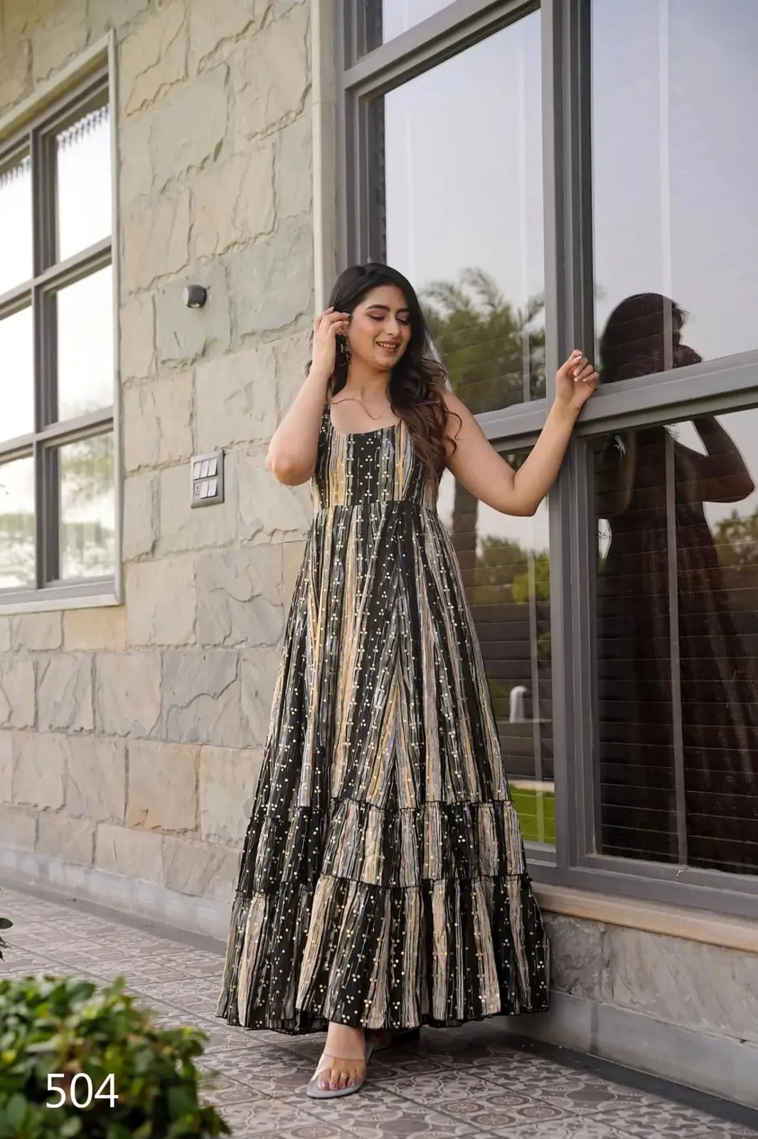 Big Flair Printed Kurti Gowns Big Size Kurtis - Image 6
