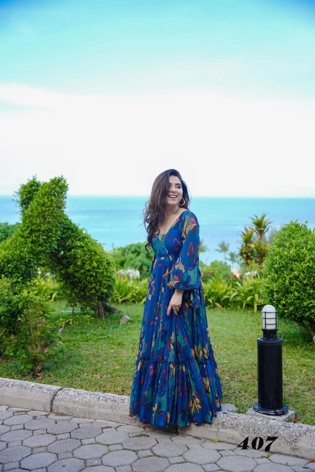 Big Size Printed Kurti Gown Designs - Image 3