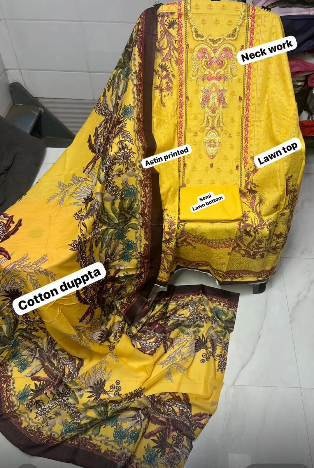 Designer Printed Pakistani Suit With Embroidery Work - Image 11
