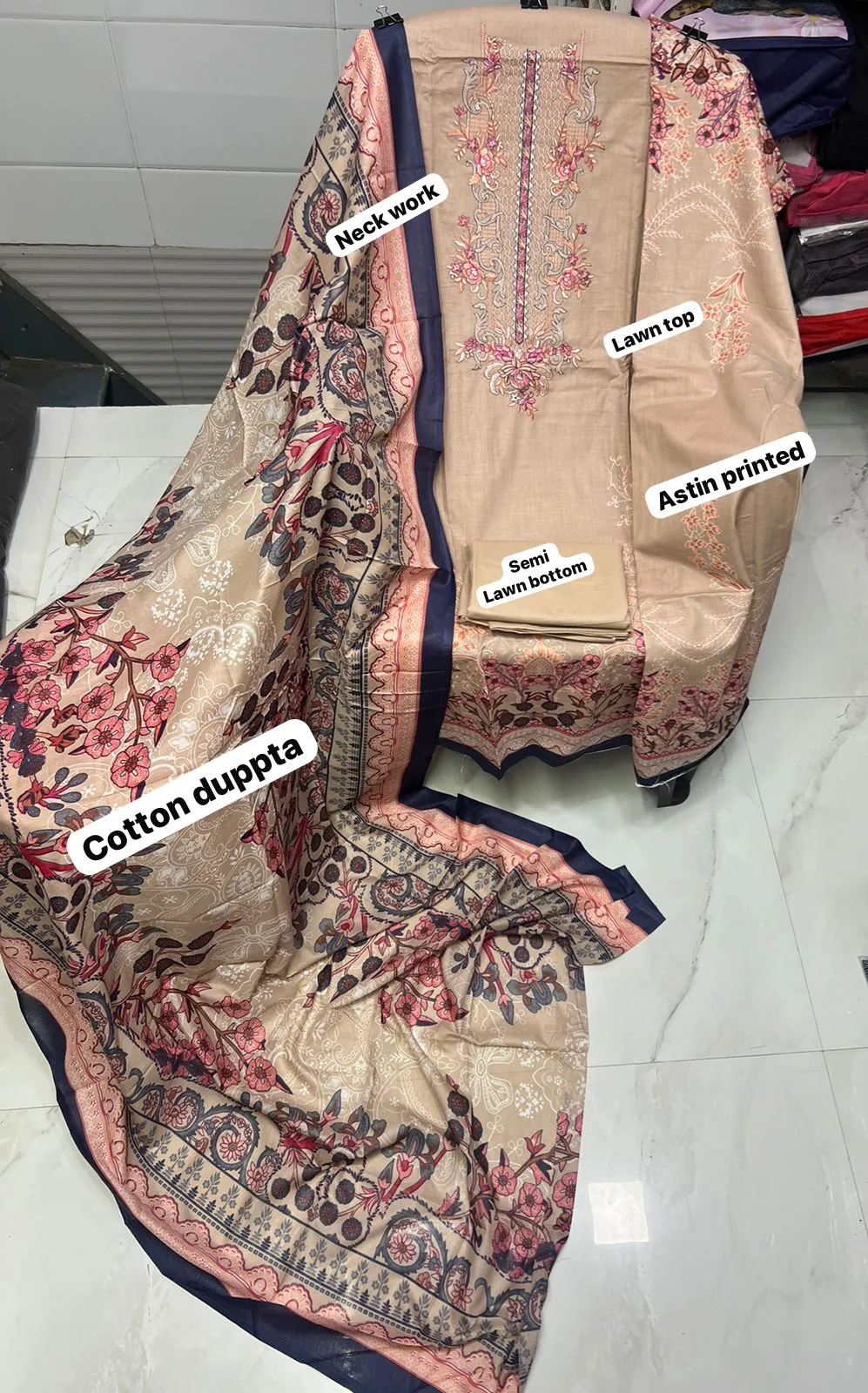 Designer Printed Pakistani Suit With Embroidery Work - Image 7