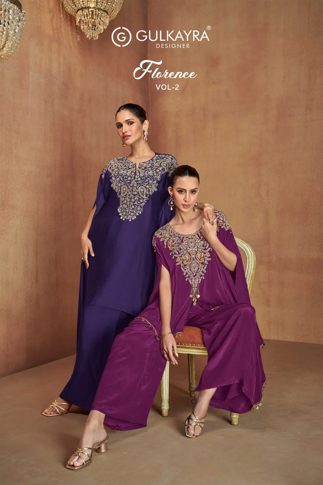 Kaftan Style Plazzo Suit Wedding Wear