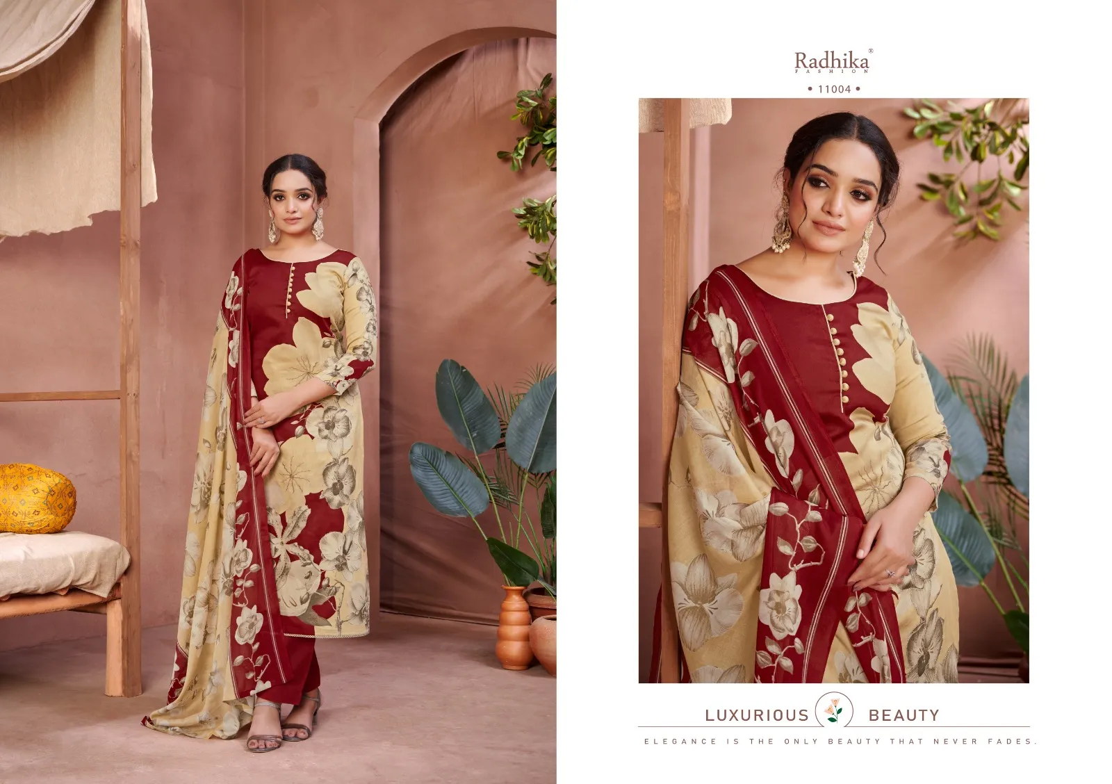 Lawn Cotton Dress Materials Radhika Fashion Jemina - Image 5