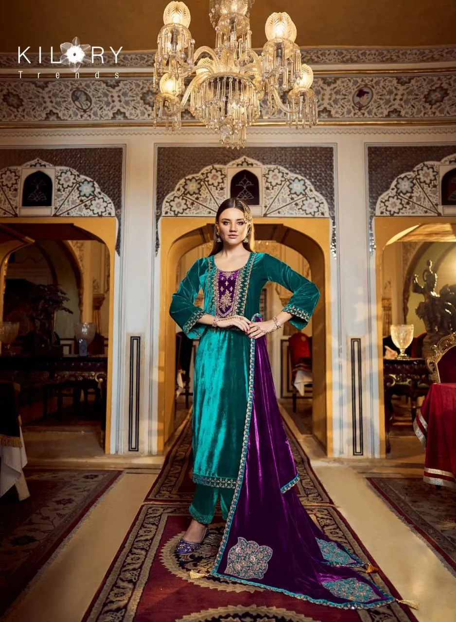 Premium Velvet Salwar Suit Wedding Wear Design