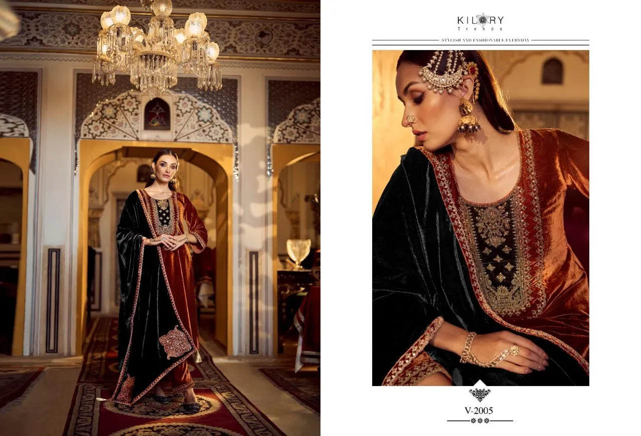 Premium Velvet Salwar Suit Wedding Wear Design - Image 8