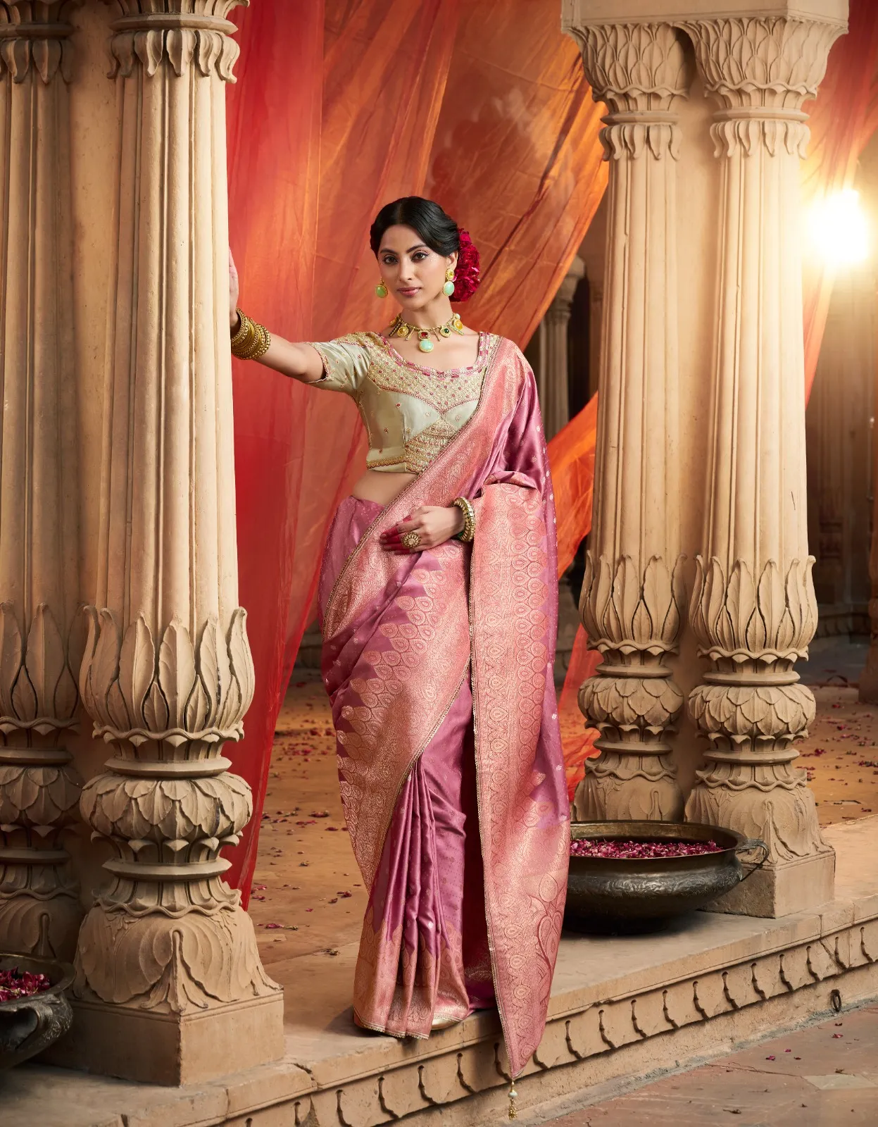 Wedding Wear Designer Saree - Image 3