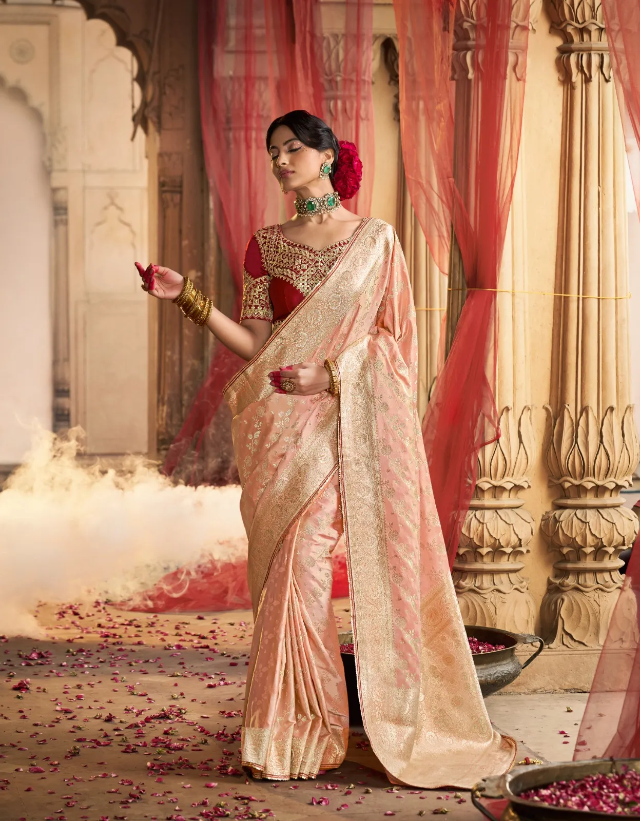 Wedding Wear Designer Saree - Image 5