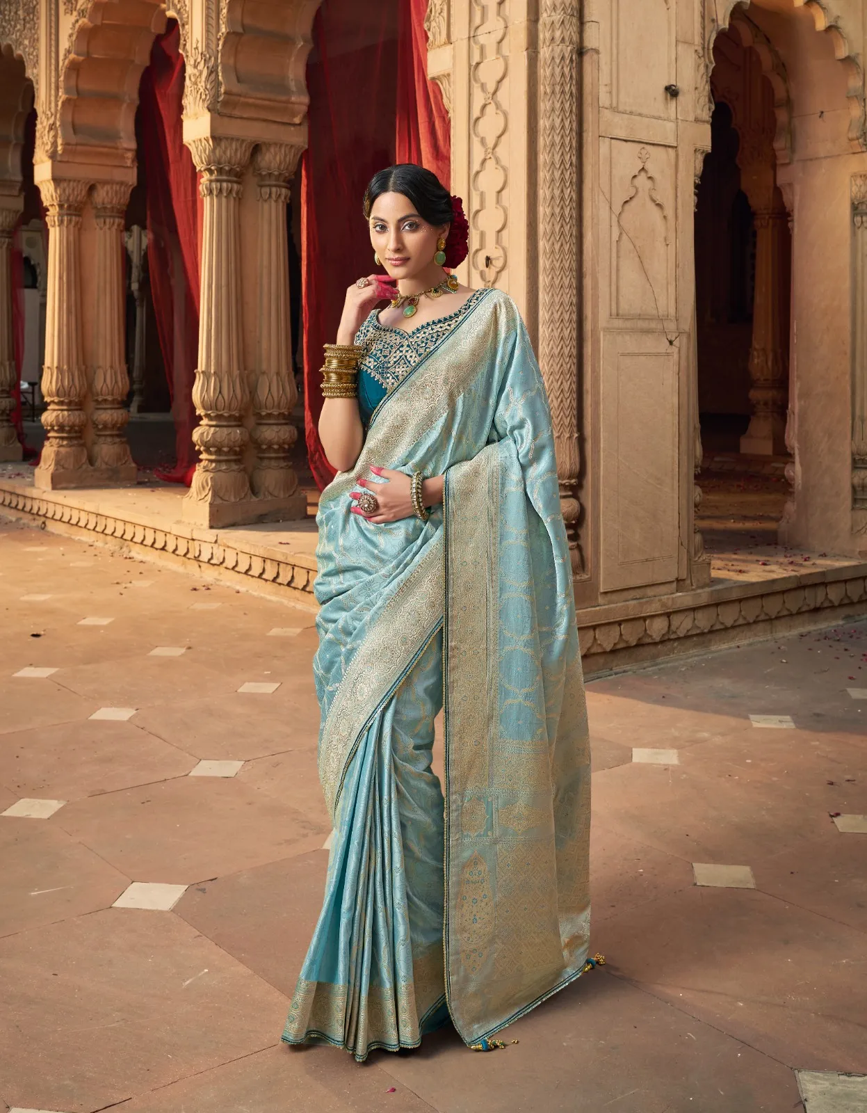 Wedding Wear Designer Saree - Image 9