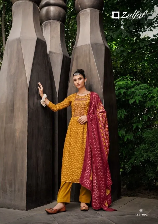 Wool Pashmina Printed Designer Suit For Winter Wear - Image 8