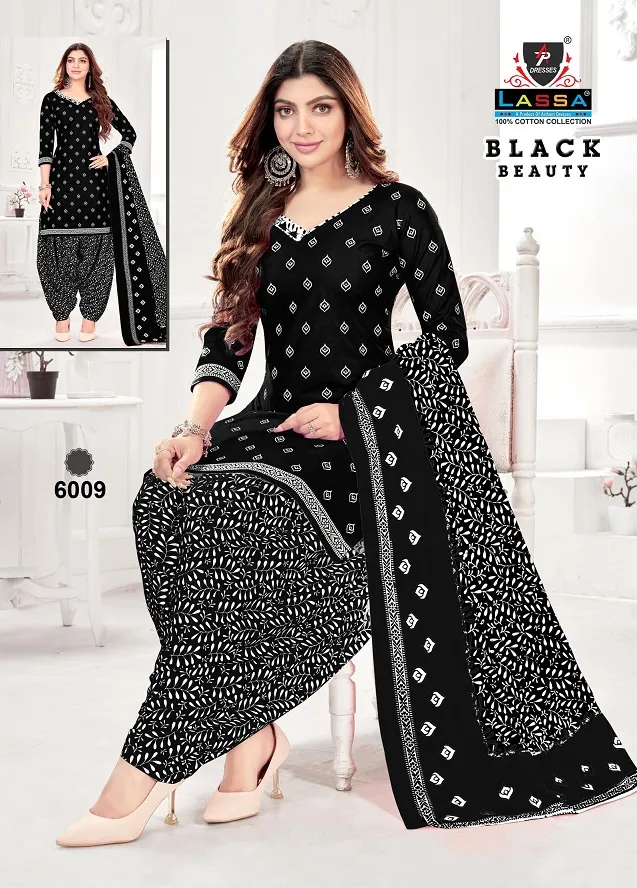 Arihant Lassa Black Beauty Vol 6 Unstitched Printed Cotton Daily Wear Ethnic Suit - Image 10