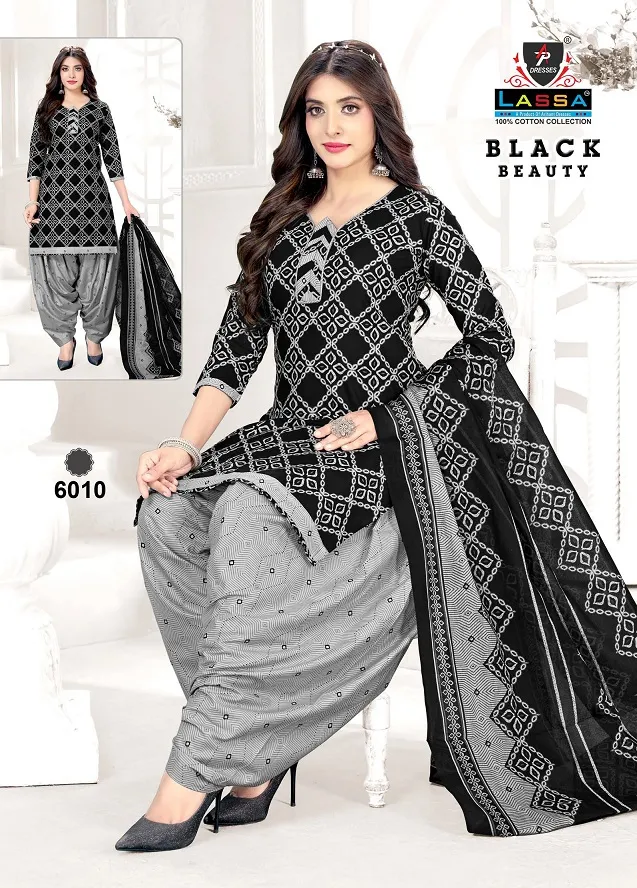 Arihant Lassa Black Beauty Vol 6 Unstitched Printed Cotton Daily Wear Ethnic Suit - Image 11