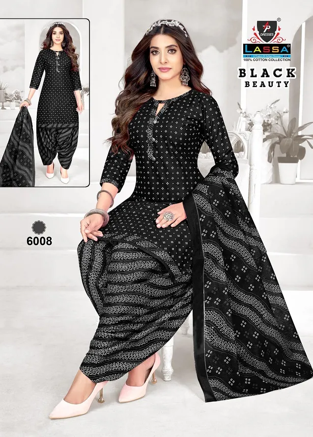 Arihant Lassa Black Beauty Vol 6 Unstitched Printed Cotton Daily Wear Ethnic Suit - Image 6