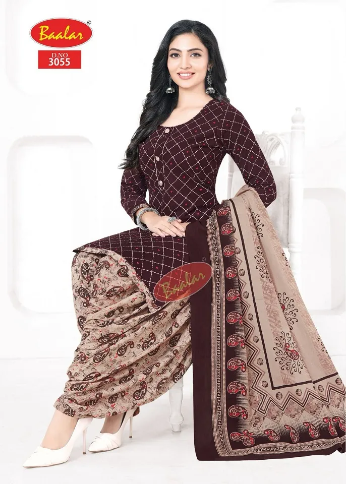 Baalar Zaara Patiyala Vol 30 Unstitched Cotton Printed Salwar Suit Summer Wear Wholesaler - Image 13