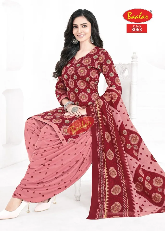 Baalar Zaara Patiyala Vol 30 Unstitched Cotton Printed Salwar Suit Summer Wear Wholesaler - Image 16