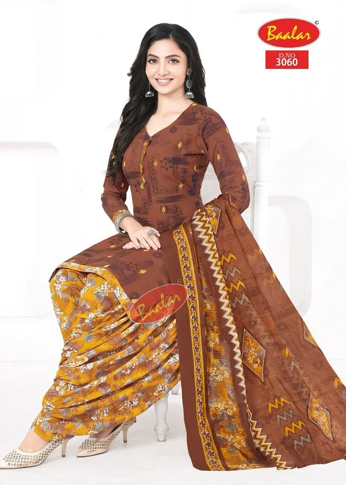 Baalar Zaara Patiyala Vol 30 Unstitched Cotton Printed Salwar Suit Summer Wear Wholesaler - Image 17