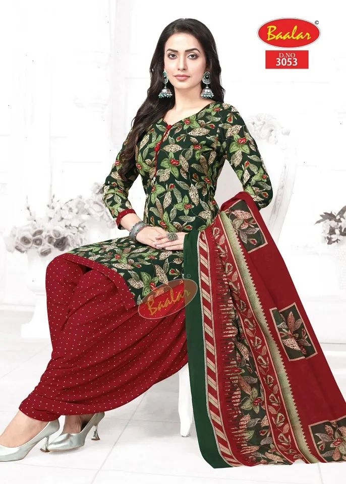 Baalar Zaara Patiyala Vol 30 Unstitched Cotton Printed Salwar Suit Summer Wear Wholesaler - Image 21