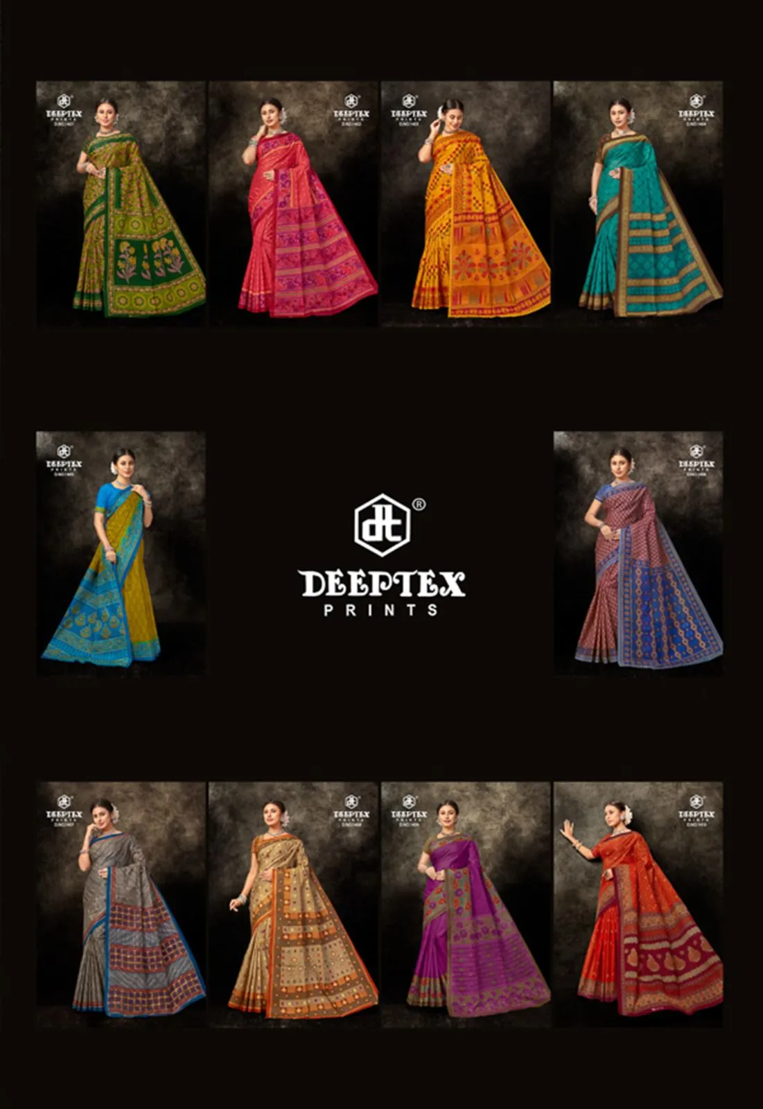 Pure Cotton Ethnic Sarees Wholesaler Of Deeptex Prime Time Vol 14 - Image 5