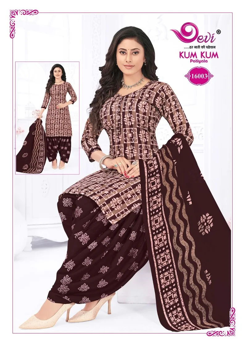 Devi Kumkum Vol 16 Readymade Patiala Salwar Suit Summer Wear Wholesale Supplier - Image 10