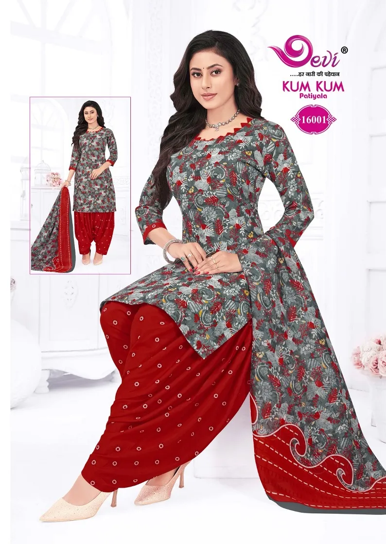 Devi Kumkum Vol 16 Readymade Patiala Salwar Suit Summer Wear Wholesale Supplier - Image 4