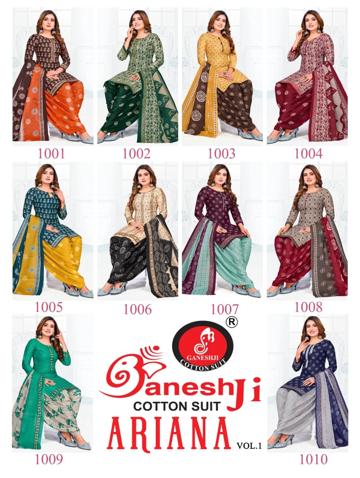 Wholesale Catalogue Supplier of Ganeshji Brand Ariana Vol 01 - Image 4