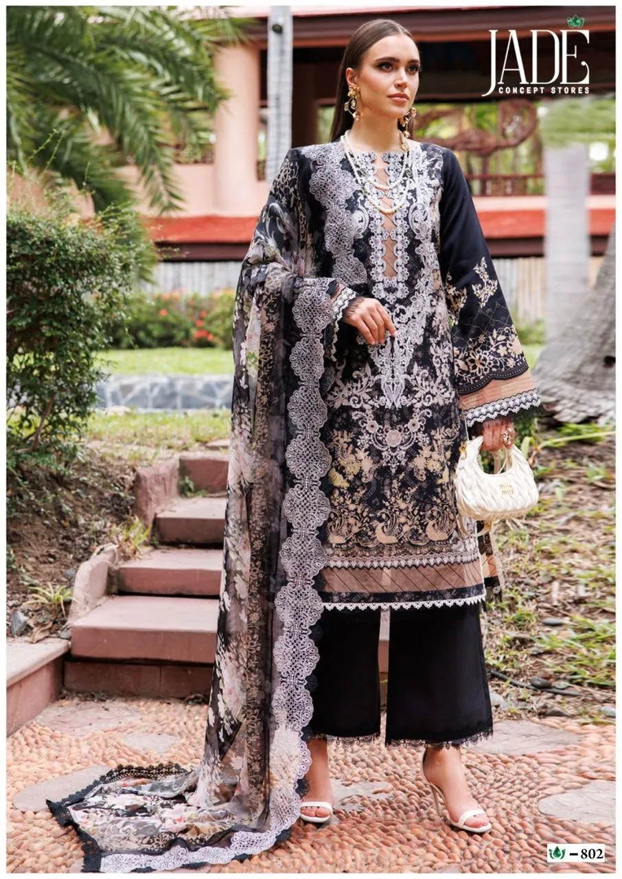 Jade Concept Store - Crimson Exclusive Heavy Lawn Collection Vol. 8 Pakistani Cotton Printed Daily Wear Suit - Image 2