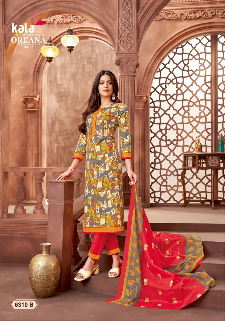 Kala Oreana Vol 7 Summer Wear Cotton Straight Salwar Suit Wholesaler - Image 13