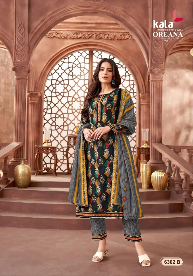 Kala Oreana Vol 7 Summer Wear Cotton Straight Salwar Suit Wholesaler - Image 15