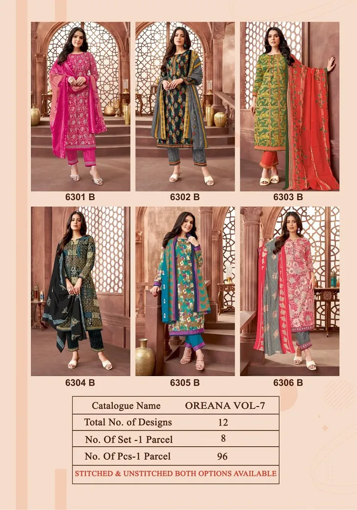 Kala Oreana Vol 7 Summer Wear Cotton Straight Salwar Suit Wholesaler - Image 5