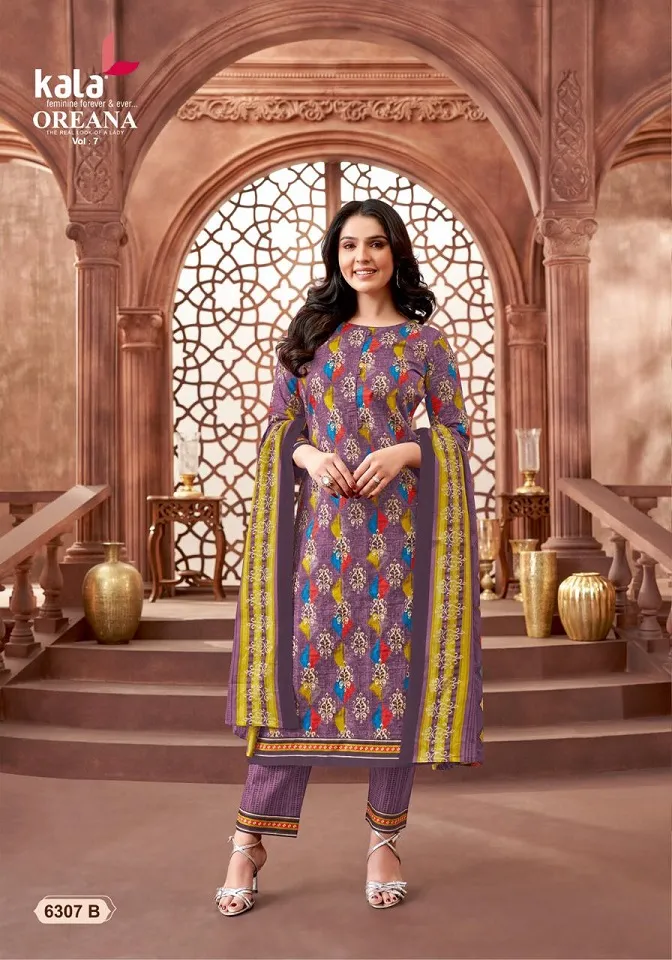 Kala Oreana Vol 7 Summer Wear Cotton Straight Salwar Suit Wholesaler - Image 7