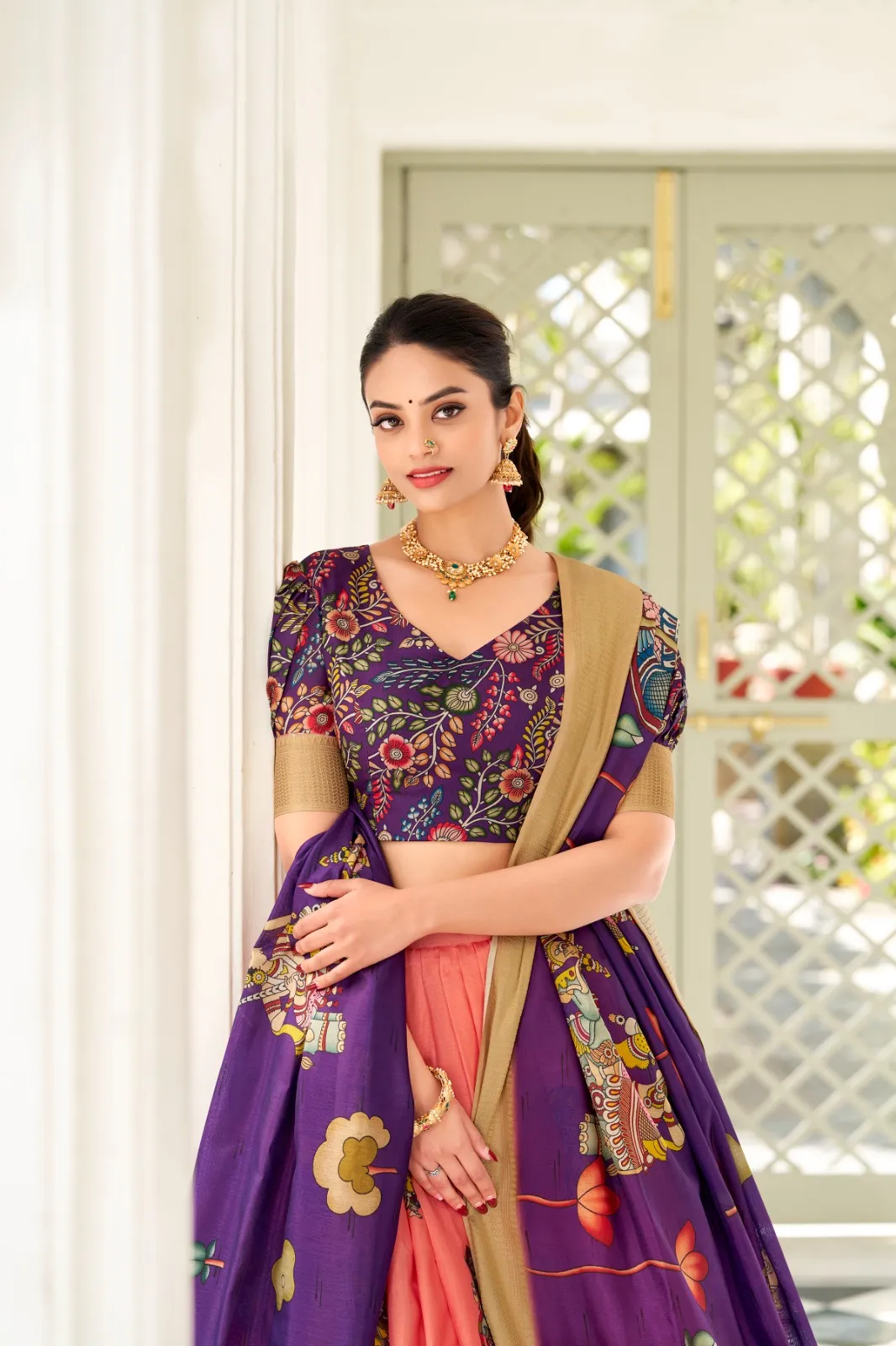 Kalamkari Printed Designer Trending Ethnic Lehenga Choli - Image 2