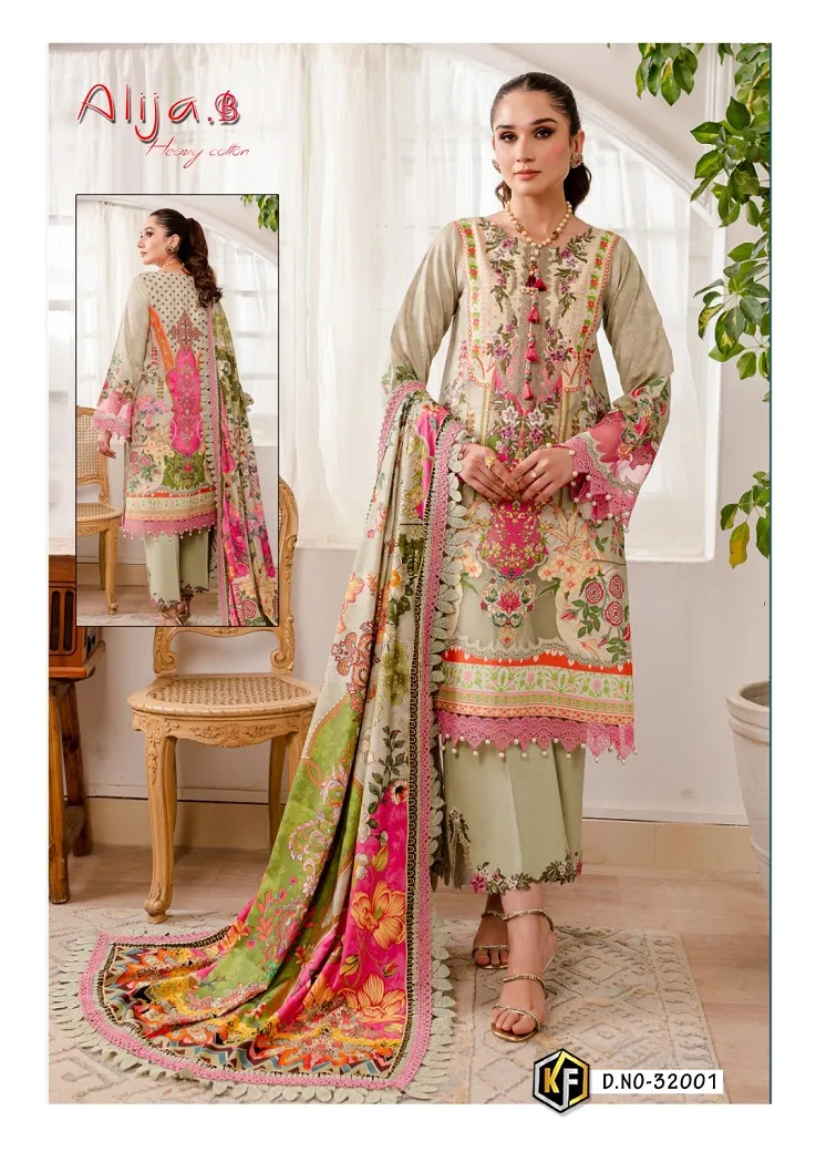 Keval Alija Vol 32 Heavy Cotton Printed Pakistani Fashion Salwar Suit Wholesaler - Image 4
