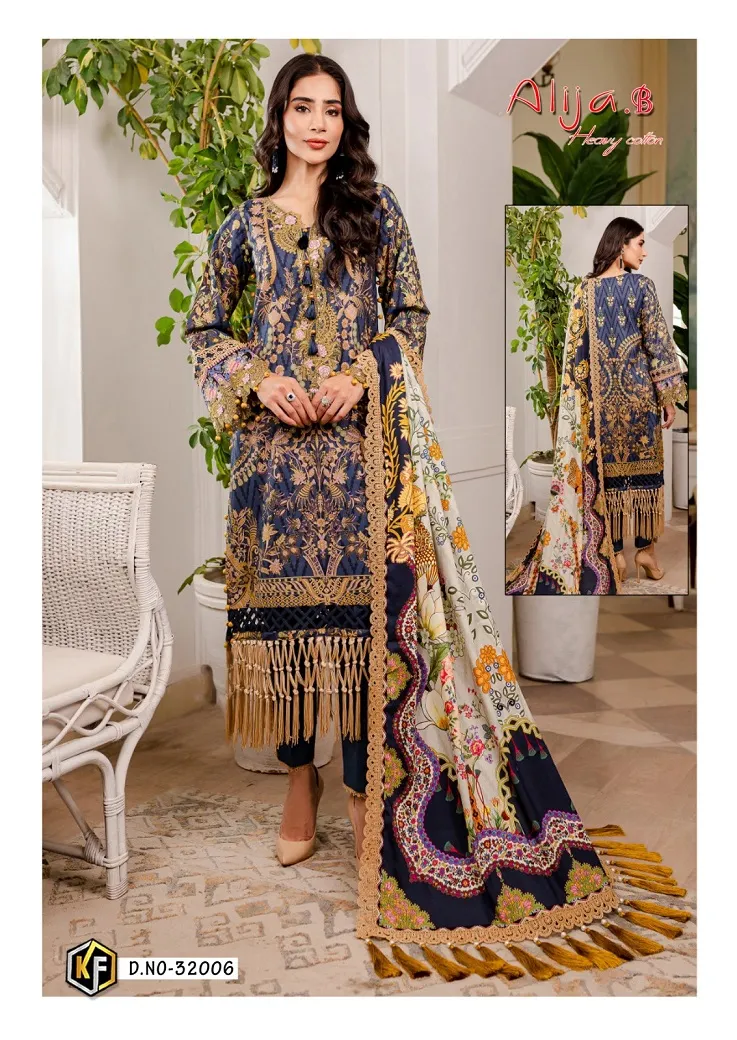 Keval Alija Vol 32 Heavy Cotton Printed Pakistani Fashion Salwar Suit Wholesaler - Image 5