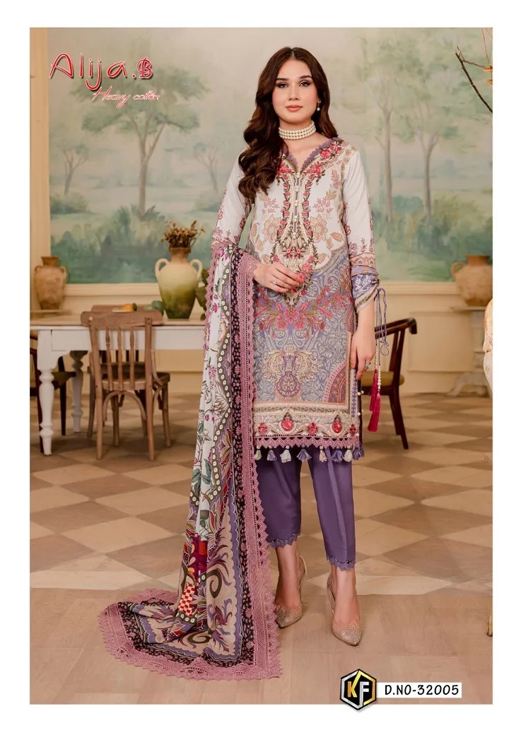Keval Alija Vol 32 Heavy Cotton Printed Pakistani Fashion Salwar Suit Wholesaler - Image 6