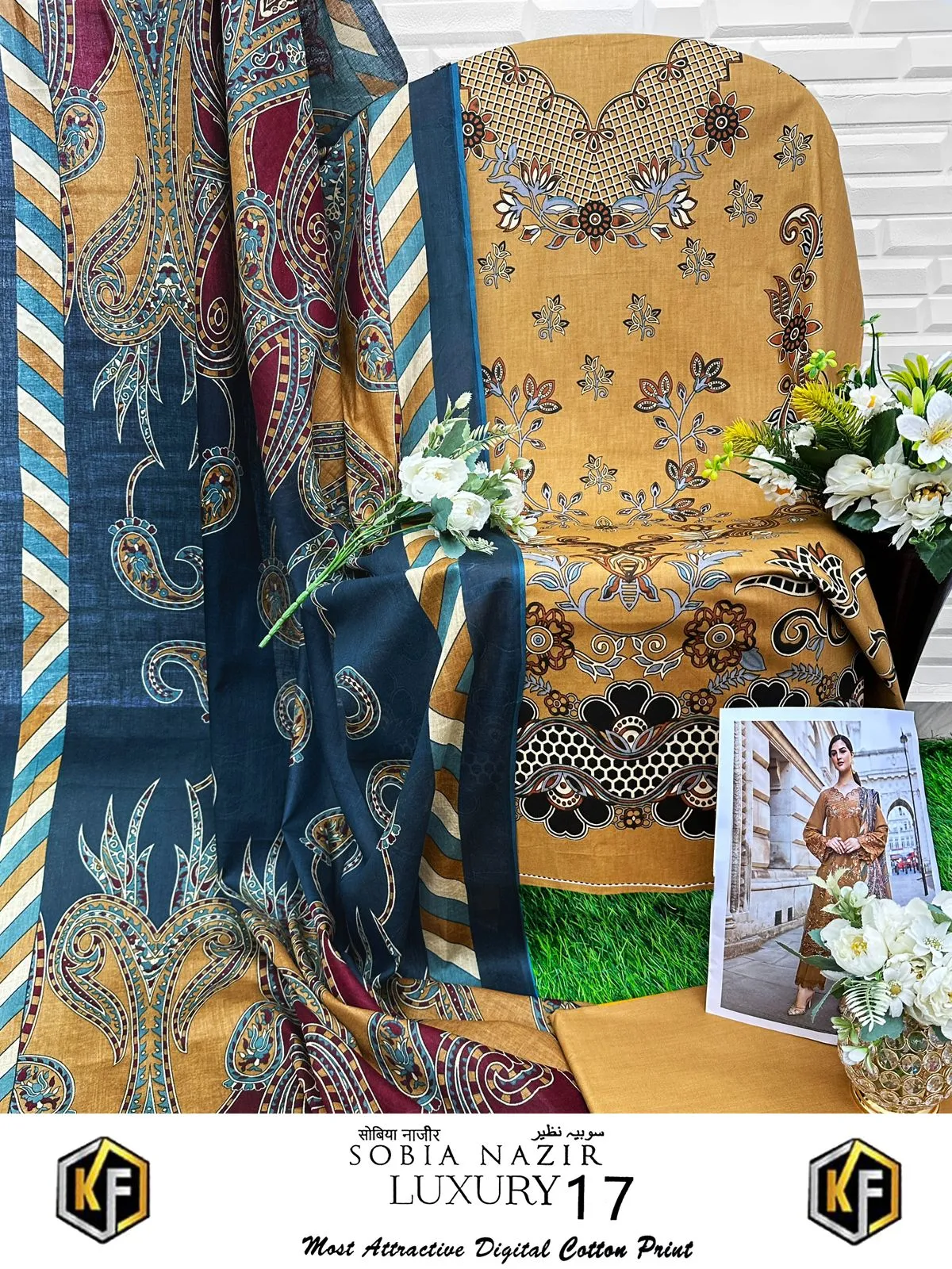 Keval Fab Sobia Najir Volume 17 Pakistani Printed Cotton Daily Wear Suit - Image 7