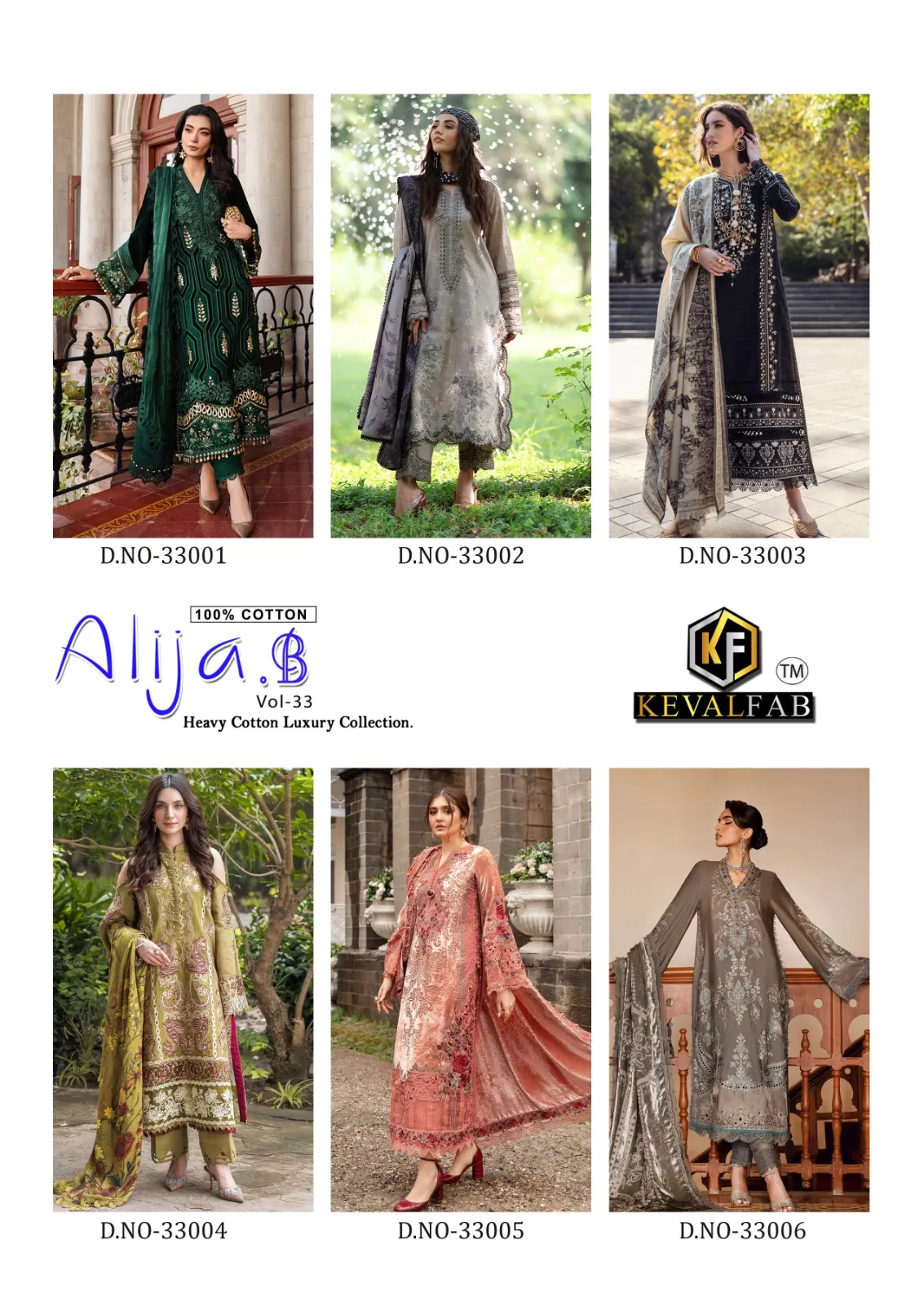 KevalFab Alija.B Vol 33 Summer Wear Pakistani Printed Salwar Suit Wholesaler - Image 4