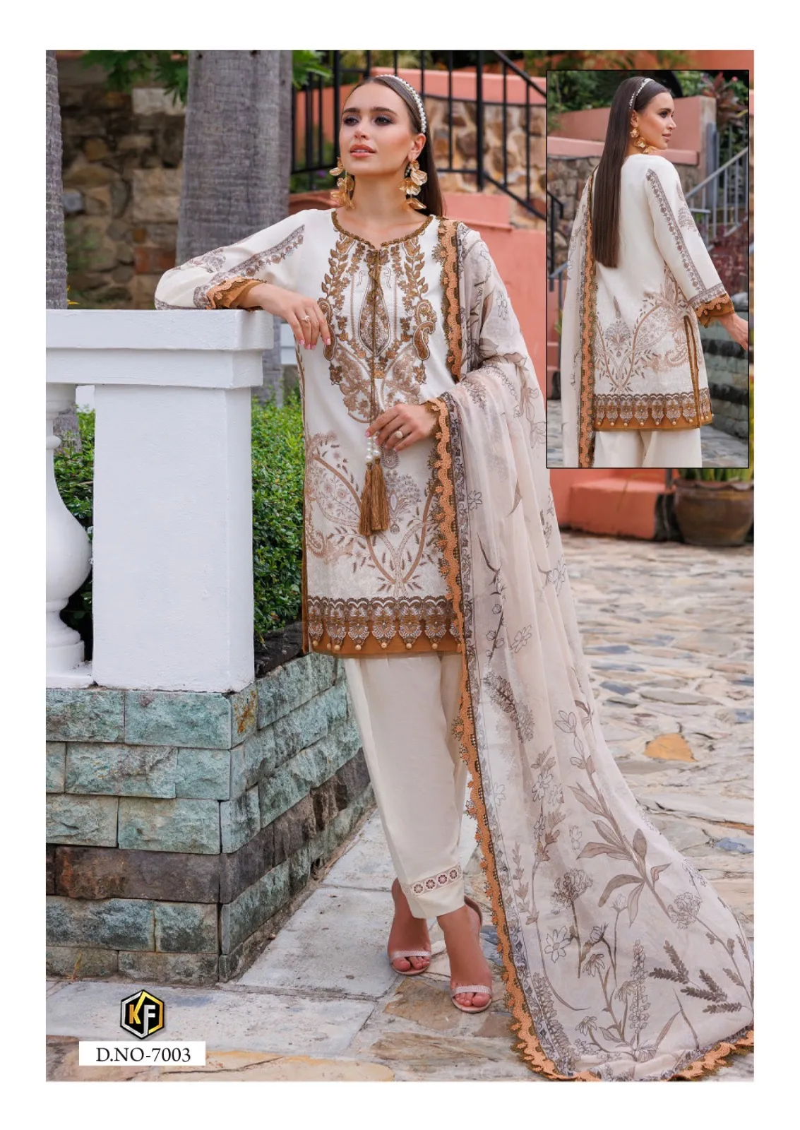 Wholesaler Of Kevalfab Rangrez Vol 7 Pakistani Style Cotton Printed Salwar Suit - Image 2