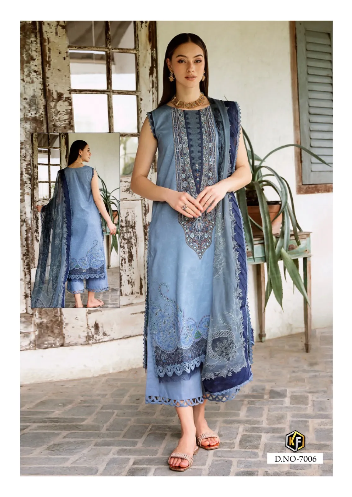 Wholesaler Of Kevalfab Rangrez Vol 7 Pakistani Style Cotton Printed Salwar Suit - Image 7