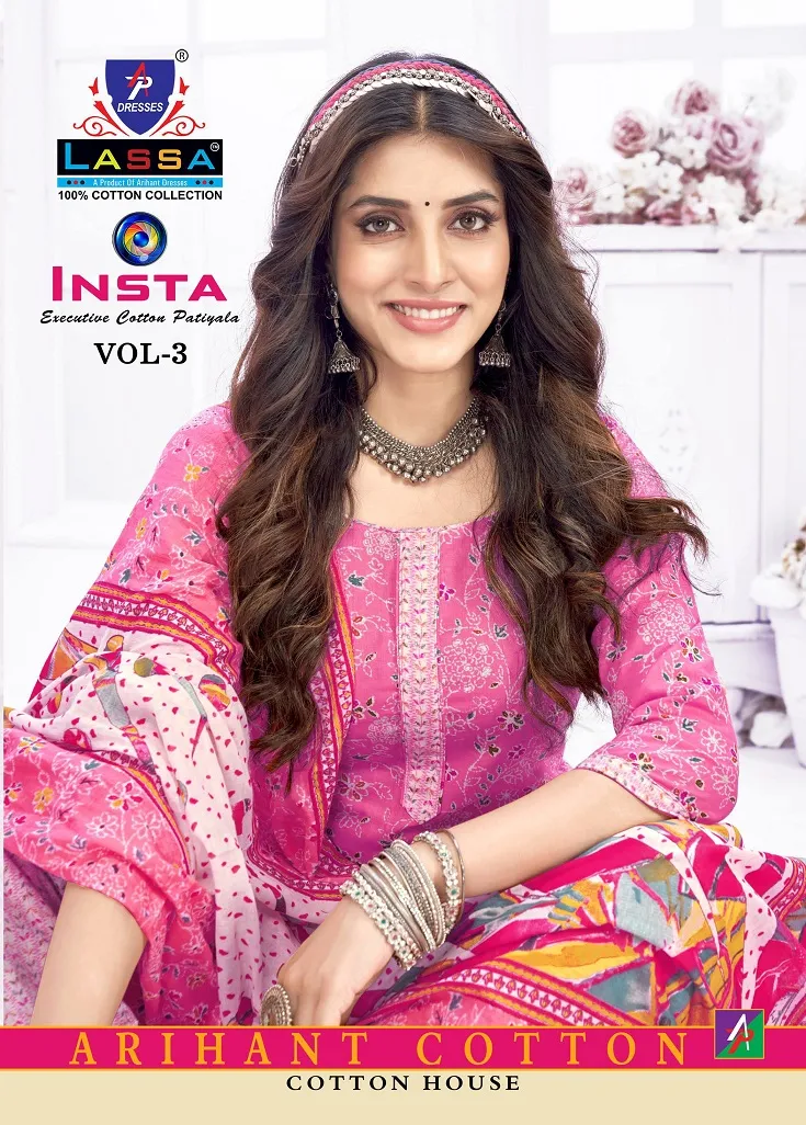 Lassa Insta Vol 3 Cotton Printed Salwar Suit Wholesaler
