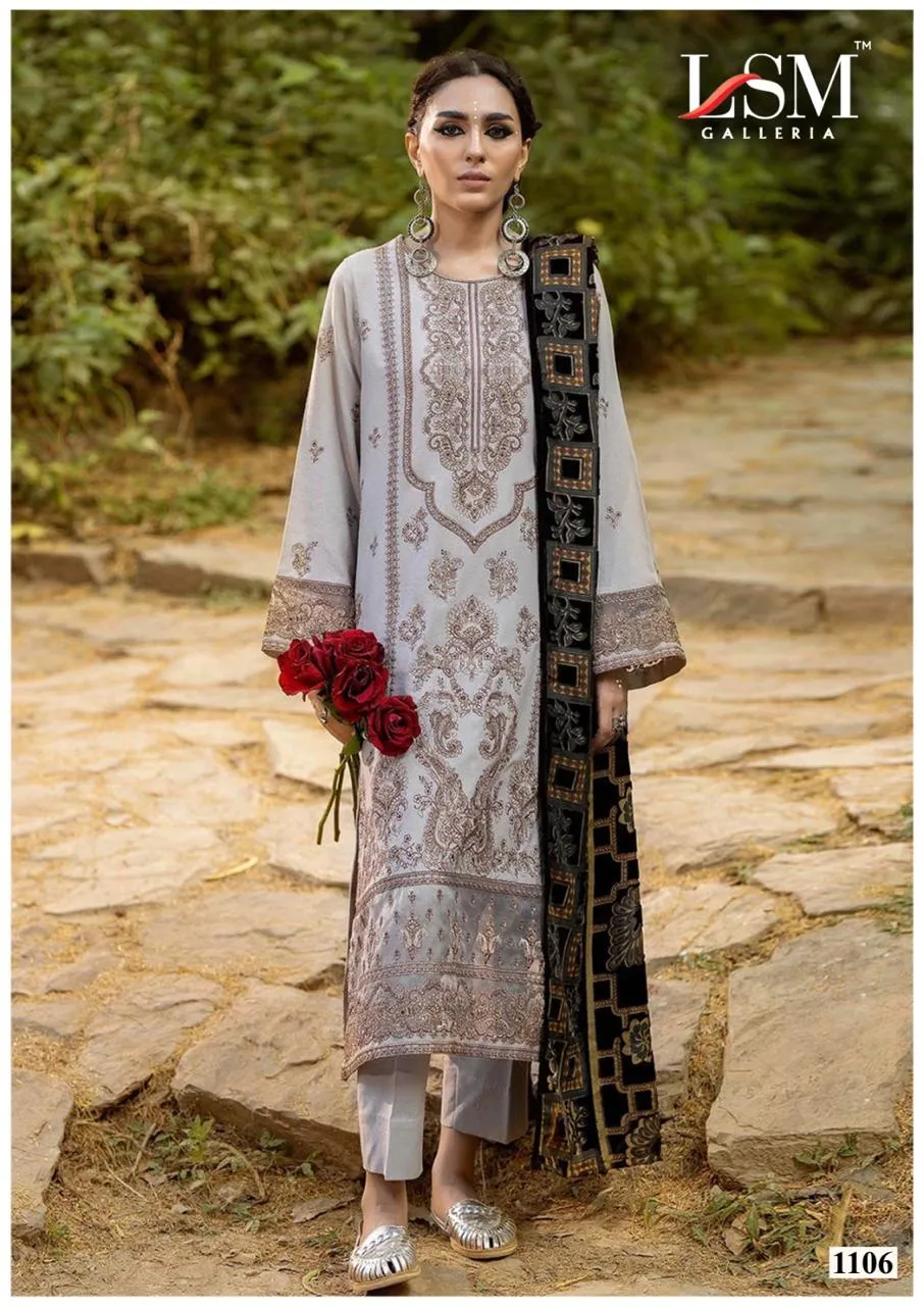 LSM Galleria Parian Dream Heavy Luxury Lawn Collection Vol. 11 Designer Pakistani Printer Cotton Suit - Image 7