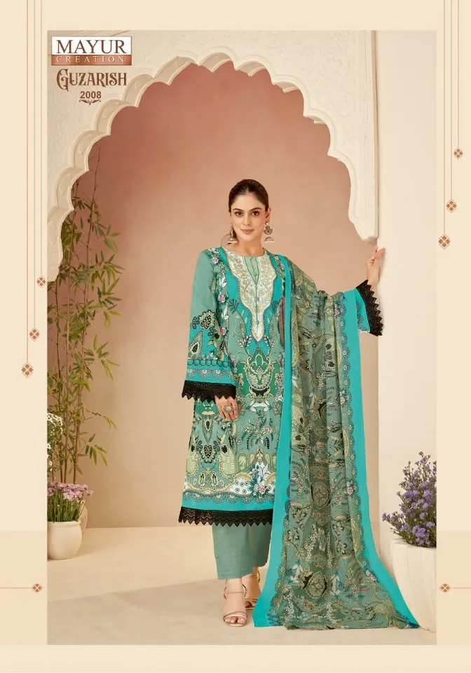 Pakistani Print Daily Wear Cotton Straight Salwar Suit Mayur Guzarish Vol 2 Ethnic Suits - Image 2