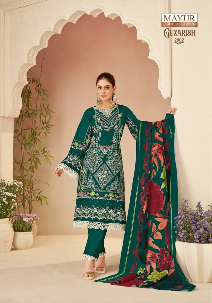 Pakistani Print Daily Wear Cotton Straight Salwar Suit Mayur Guzarish Vol 2 Ethnic Suits - Image 3