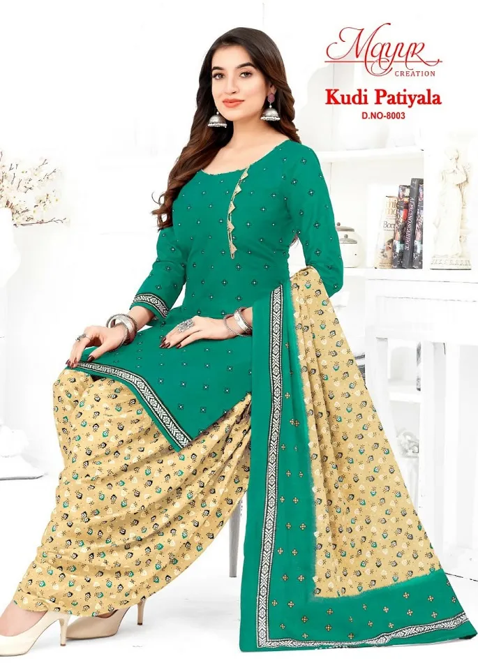 Mayur Kudi Patiyala Vol 8 Cotton Printed Patiala Salwar Suit Dailywear Wholesaler - Image 3