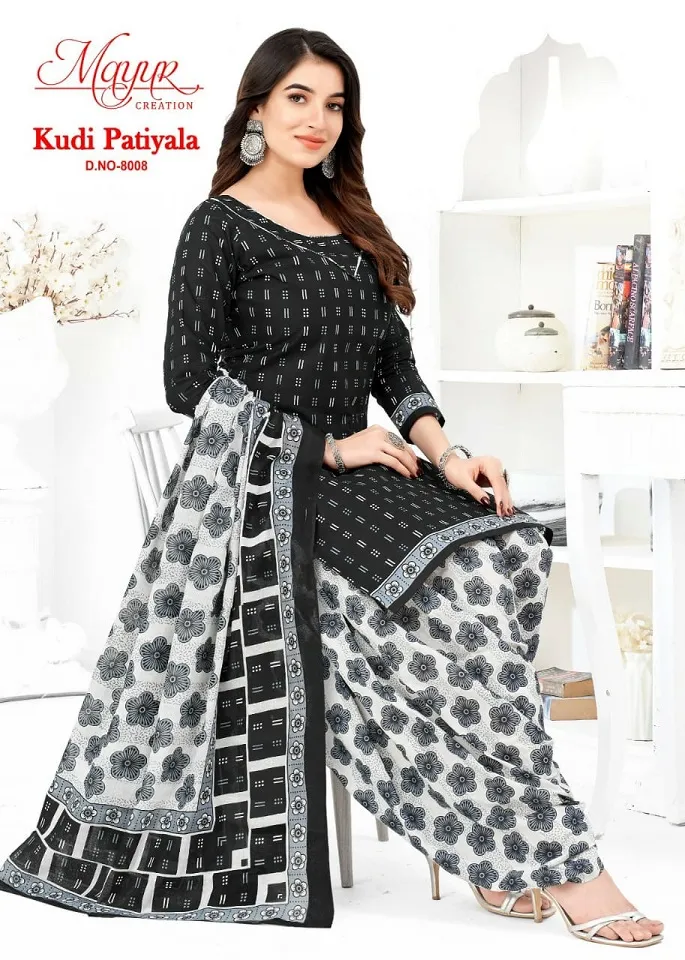 Mayur Kudi Patiyala Vol 8 Cotton Printed Patiala Salwar Suit Dailywear Wholesaler - Image 6